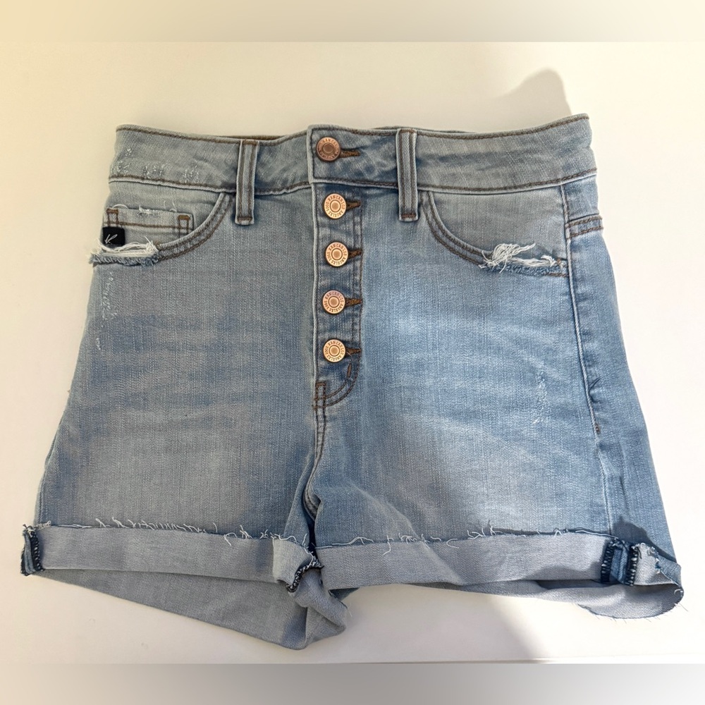 KanCan Blue Jean Shorts High-Waisted Stretchy